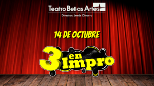 3 en Impro - 14 de octubre en Teatro Bellas Artes