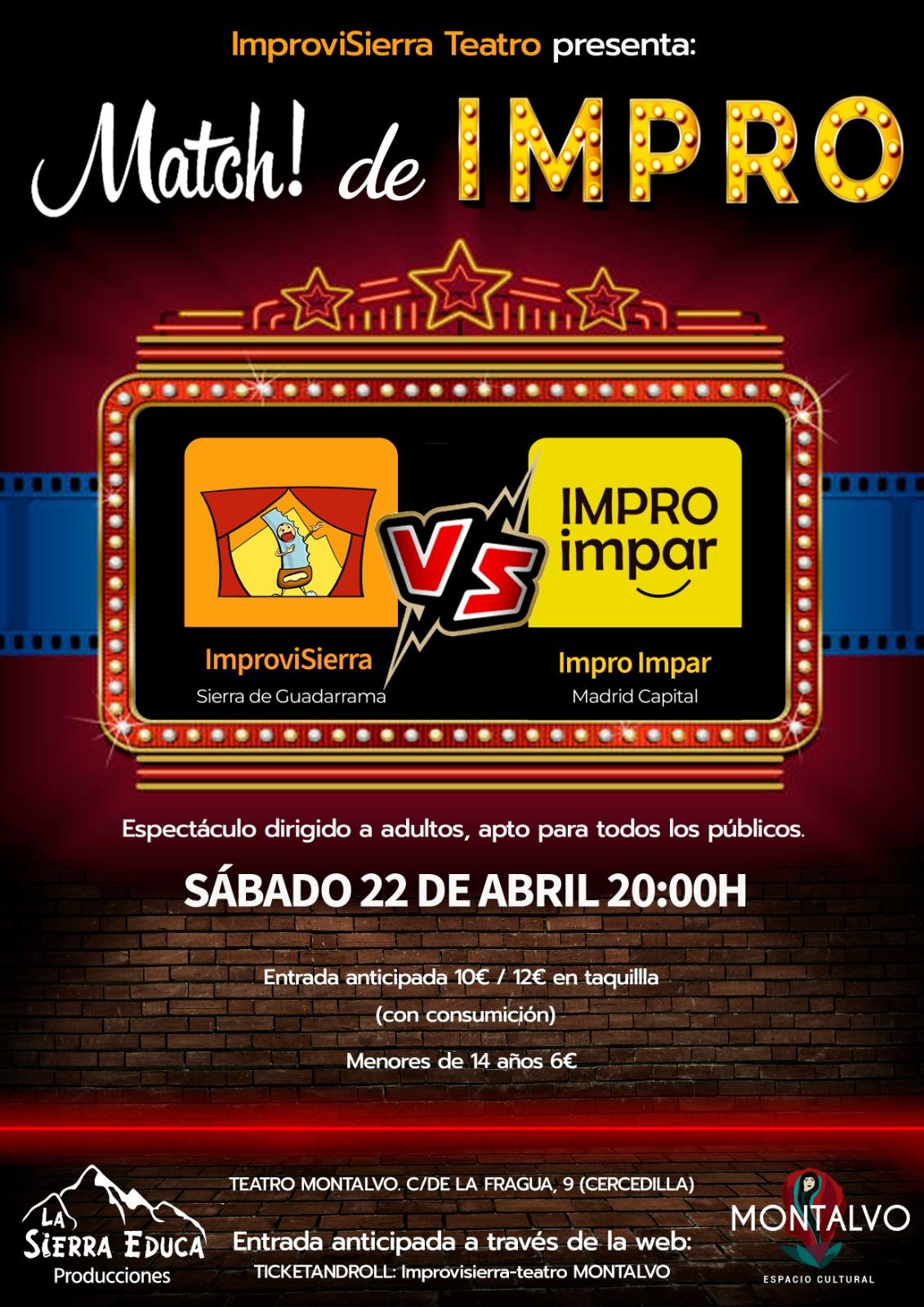 Match de Impro con Improvisierra el sábado 22