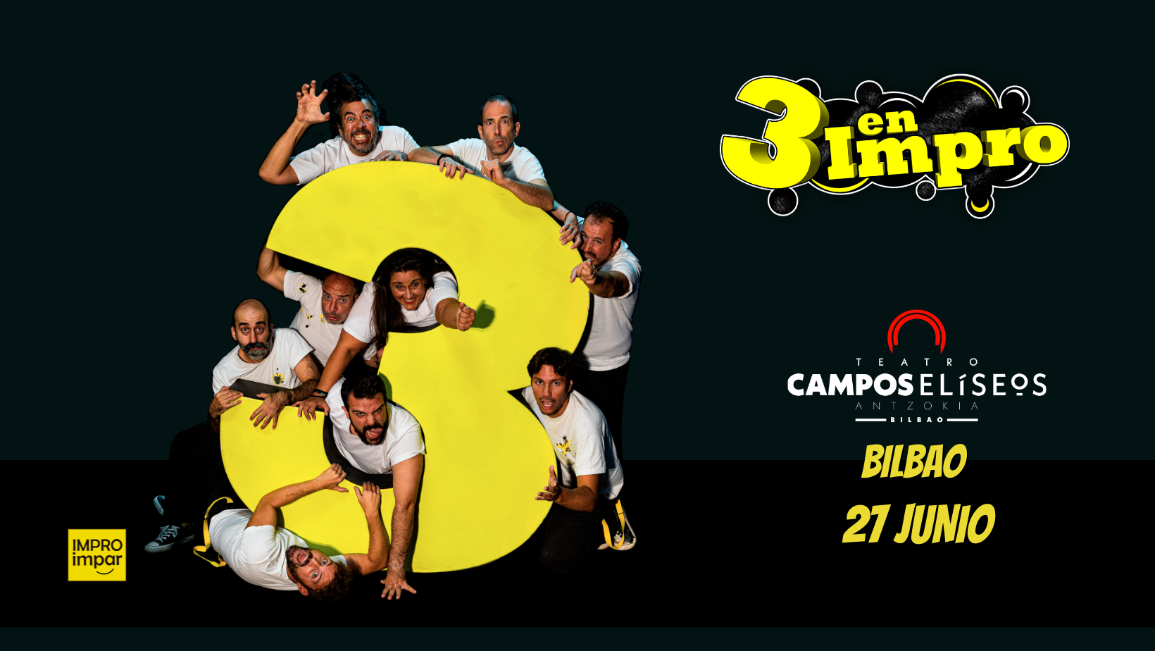3 en Impro vuelve a Bilbao el 27 de junio