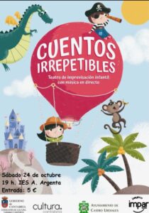 Cuentos Irrepetibles
24 octubre - 19h.
IES Ataulfo Argenta (Castro-Urdiales)
